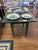 19th Century Primitive Green Painted Farm Table For Sale - Image 11 of 12