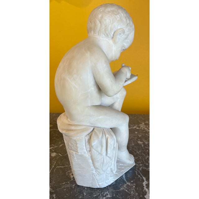 Antique Italian Marble Sculpture of a Child in the Style of Canova For Sale In San Francisco - Image 6 of 11