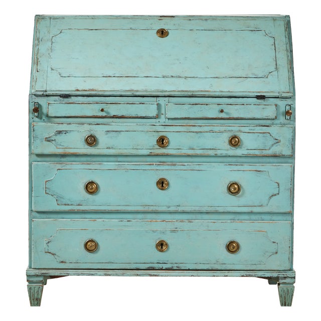 Gustavian Folding Secretary, 1820s For Sale