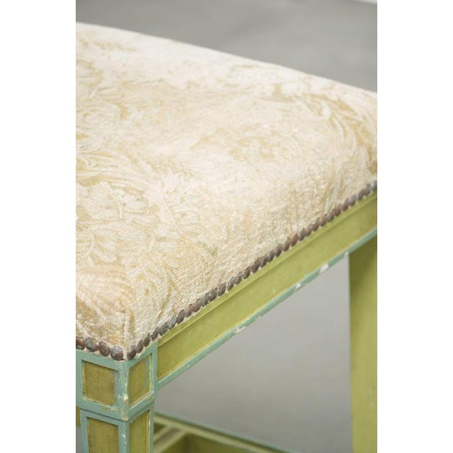 Antique Dutch Wooden Ottoman in Fabric with Floral Pattern For Sale - Image 13 of 15