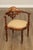 High Quality Antique Late 19th Century Carved Mahogany Corner Chair on Rolling Casters