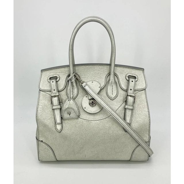 Ralph Lauren Silver Leather Rickey Bag For Sale In Philadelphia - Image 6 of 11