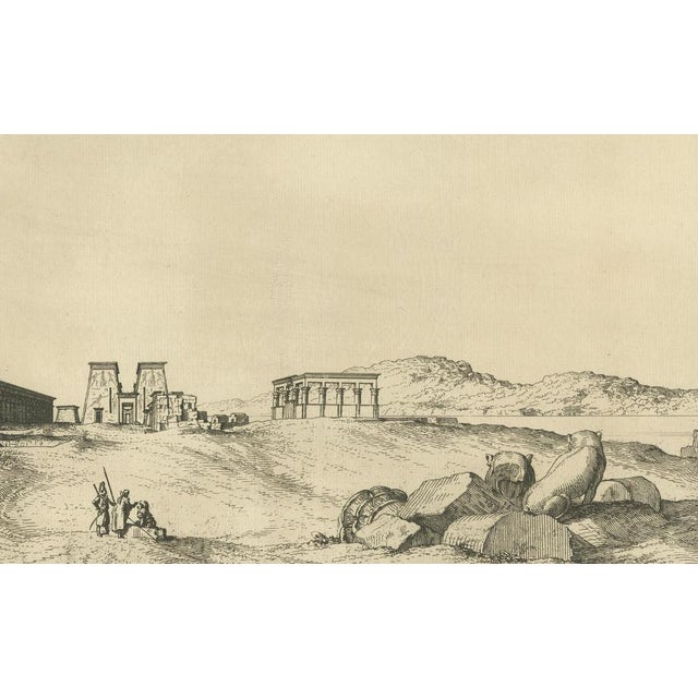 Norden, Temple of Philae on the Nile Antique Egypt Ruins, Engraving, 1755 For Sale - Image 5 of 10