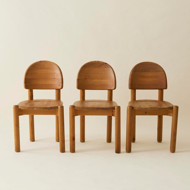 Mid-Century Modern Rainer Daumiller Danish Pine Dining Chairs, Set of 6, 1970's For Sale - Image 3 of 11
