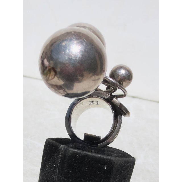 1960s Sterling Silver Modernist Ring by Rachel Gera For Sale - Image 5 of 8