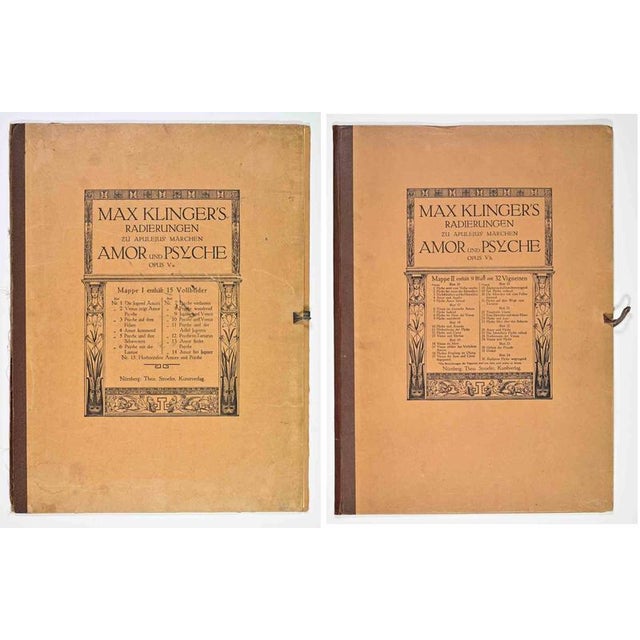 The rare complete portfolio with editorial slipcases, including opus v and opus vb. Etchings (portfolio i) and 9 leaves...