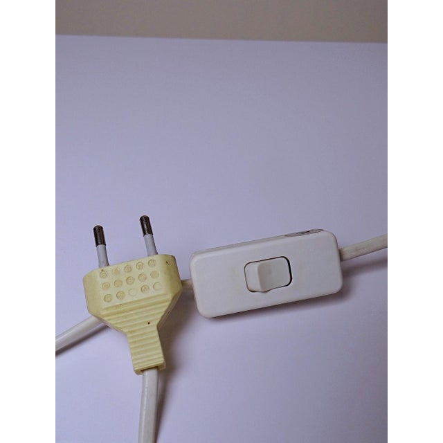 Crackle-Glazed Ivory and Gold Earthenware Lamp attributed to Le Dauphin, 1980s-1990s For Sale - Image 12 of 14