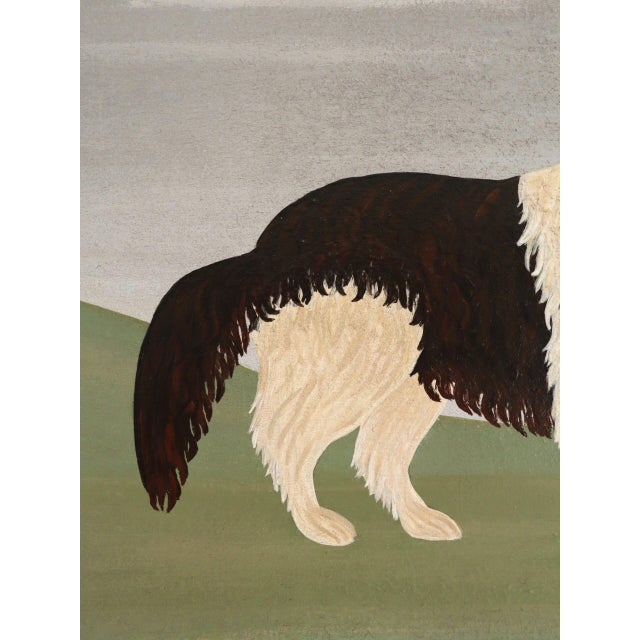 Contemporary 'King Charles Spaniel' Original Naive Style Animal Mini Oil Painting by British Artist Matt Rix, Framed For Sale - Image 9 of 12