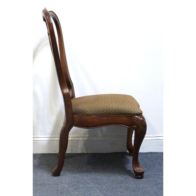 Late 20th Century Thomasville Furniture Kent Park Collection Solid Mahogany Traditional Style Dining Side Chair 38921-821 For Sale - Image 5 of 11