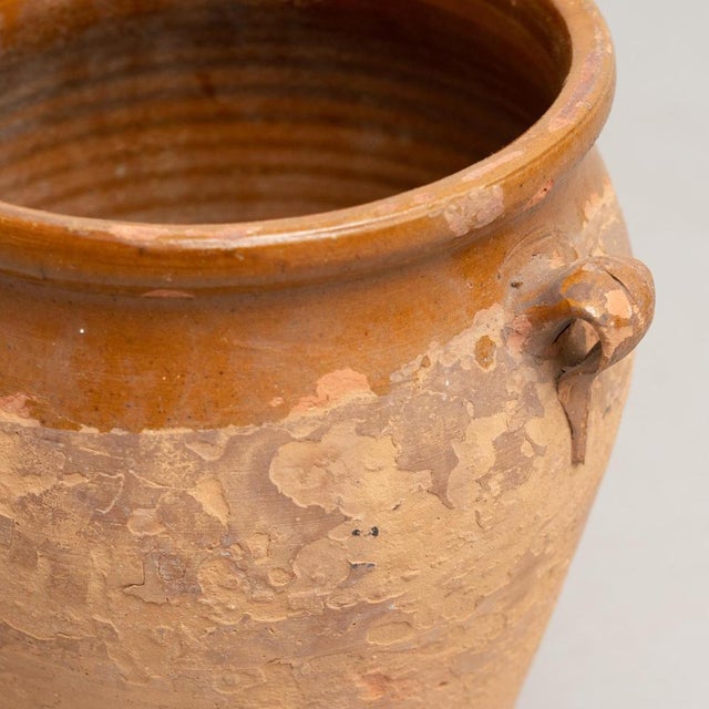 Brown Traditional Spanish Ceramic Rustic Vase, 1960s For Sale - Image 8 of 16