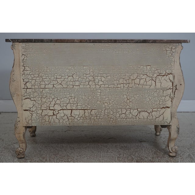 Pair of Councill Craftsman Marble Top French Painted Chests For Sale - Image 17 of 18