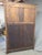 Antique French Provincial Wardrobe With Wire Grills and Interior Blue Curtains For Sale - Image 14 of 14