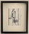 Original 1960’s Pen and Ink, watercolor and pencil drawing of a standing man created on paper and matted. Signed by the...