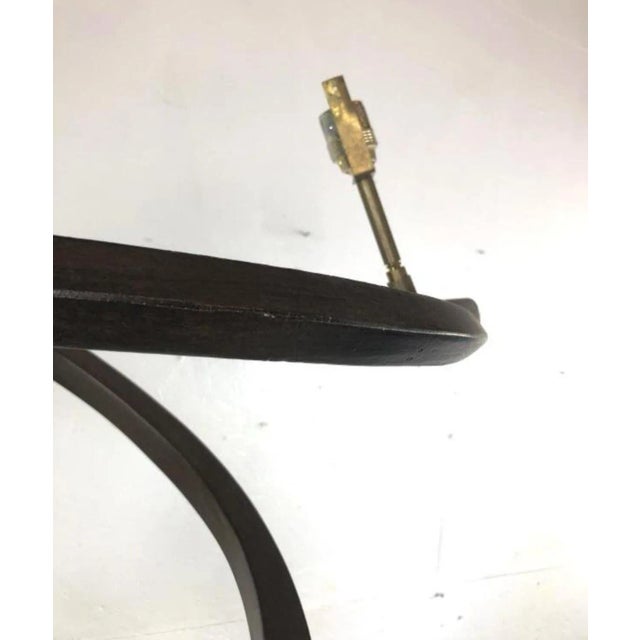 1970s Enzo Ciampalini “Alfea” Floor Lamp In Cast Copper With Murano Glass Shade For Sale - Image 5 of 5