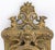French Louis XV Style Bronze Cartel Clock, late 19th century, the porcelain dial hand-painted with Roman numeral indices,...