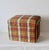1980s Vintage Bright Plaid Rectangular Stool Storage Trunk For Sale In Miami - Image 6 of 11
