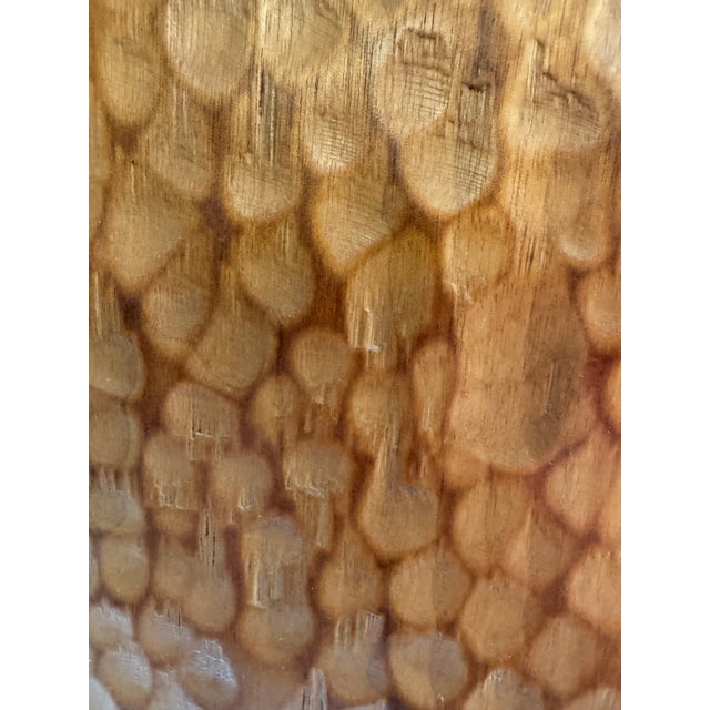 Artisan Crafted Wood Table Lamp For Sale - Image 10 of 13