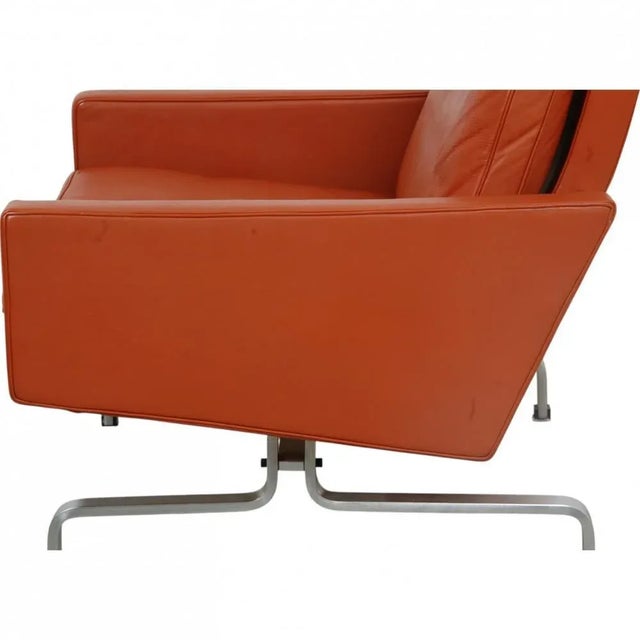 PK-31/1 Lounge Chair in Terracotta Leather by Poul Kjærholm, 1980s For Sale - Image 18 of 18
