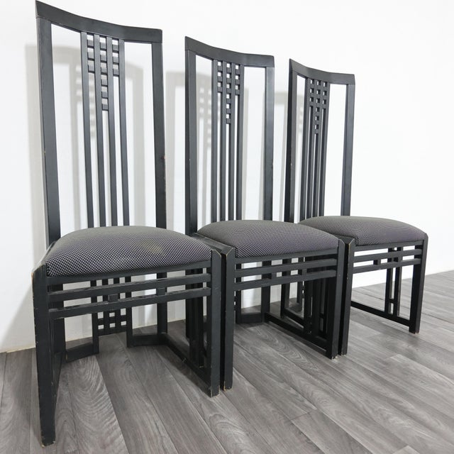 Modern Wooden Throne Chairs by Giorgetti Tris, 1970s, Set of 3 For Sale - Image 4 of 18