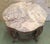 20th Mariano Garcia Spanish Side Table With Siena Marble and Carved Base For Sale - Image 4 of 11