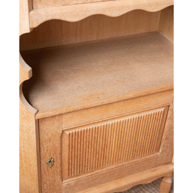 1960s 1960s Attributed to Henning Kjaernulf Danish Modern Oak Corner Cabinet For Sale - Image 5 of 15