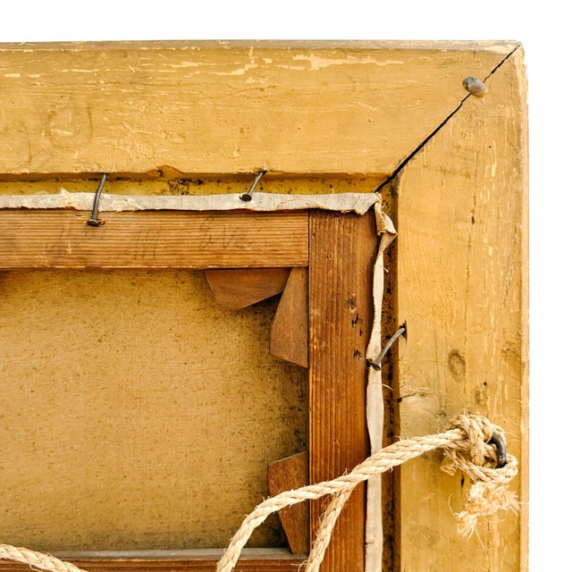 Antique 20th Century French Barbizon Style Original Oil Painting on Canvas, Signed For Sale - Image 9 of 10