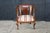 Antique 19th Century Mahogany Regency Empire Horseshoe Library Parlor Arm Chair For Sale - Image 11 of 18