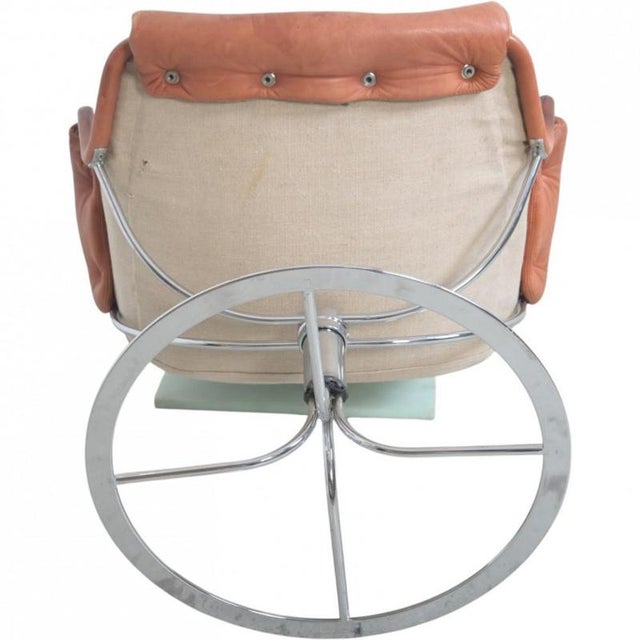 Jetson Chair in Patinated Anilin Leather by Bruno Mathson, 1990s For Sale - Image 18 of 18