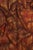 Mid 20th Century Monumental Vintage Thai Hand-Carved Wood Kinnari Wall Panel, Red and Gold For Sale - Image 5 of 15
