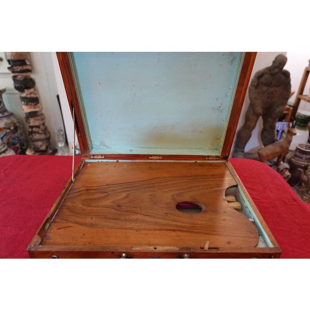 Large Antique Painter's Case, 1890s For Sale - Image 4 of 9