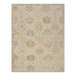 Oushak Wool Beige Area Rug- 9' 1'' X 12' 0'' For Sale