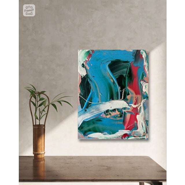 Abstract Matthew Izzo Abstract Acrylic Painting on Canvas For Sale - Image 3 of 5