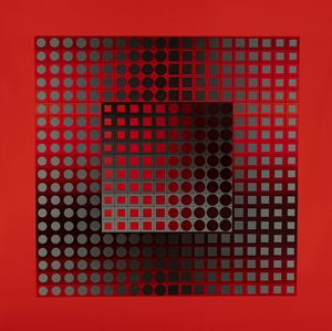 Victor Vasarely, ZETT RG, Etching
