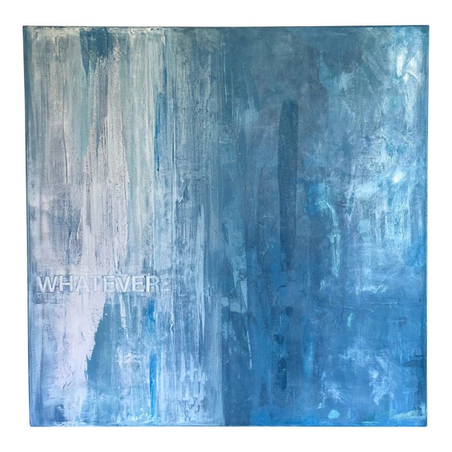 Modern Original Abstract "Whatever" Painting on Canvas by Morgan For Sale
