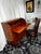 Traditional 1970s Traditional Roll-Top Secretary Desk With Mother-of-Pearl Inlay Chair For Sale - Image 3 of 12