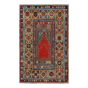 A Prominent Representative of the Turkish Anatolian Mujur Prayer Rug