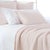 With its pale blush hue and soft ribbed weave, this cotton matelassé coverlet adds a touch of femininity to classic white...