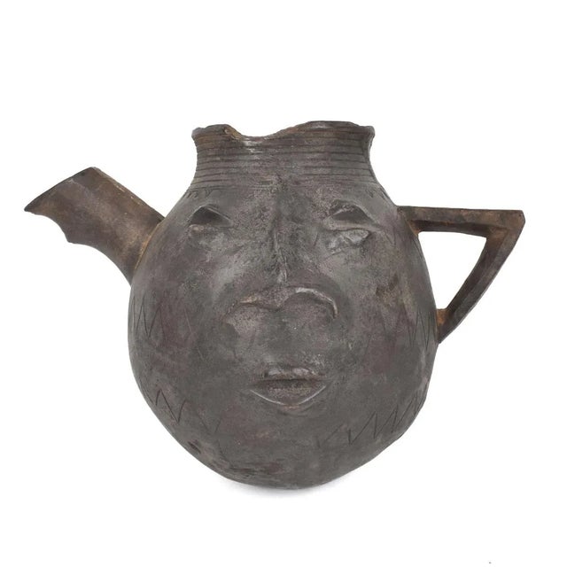 Tribal Early 20th Century African Shi Bashi Wood Pitcher For Sale - Image 3 of 8