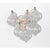 Metal Julie Neill for Visual Comfort Signature Caselli 15" Sconce in Burnished Silver Leaf with Clear Glass For Sale - Image 7 of 11