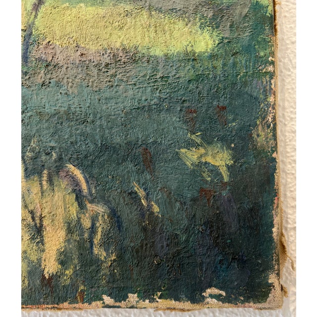 Arthur Morard, Paysage de campagne avec vue sur le Jura Suisse, 1978, Oil on Canvas For Sale - Image 8 of 11