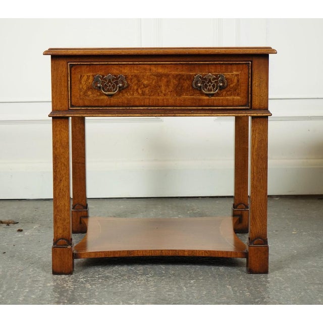 Gold Burr Walnut Nightstands from Brights of Nettlebed For Sale - Image 8 of 18