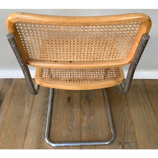 1970s Attributed to Marcel Breuer Cesca Cantilever Chair For Sale - Image 4 of 8