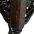 Brown Signed F. W. Tyler Hand-Carved Wooden Stool Dated 1943 With Pierced Openwork Panels For Sale - Image 8 of 9