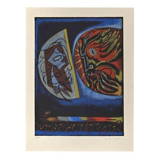 André Masson, The Moon and the Sun, Edition of 200, 1960s, Lithograph For Sale
