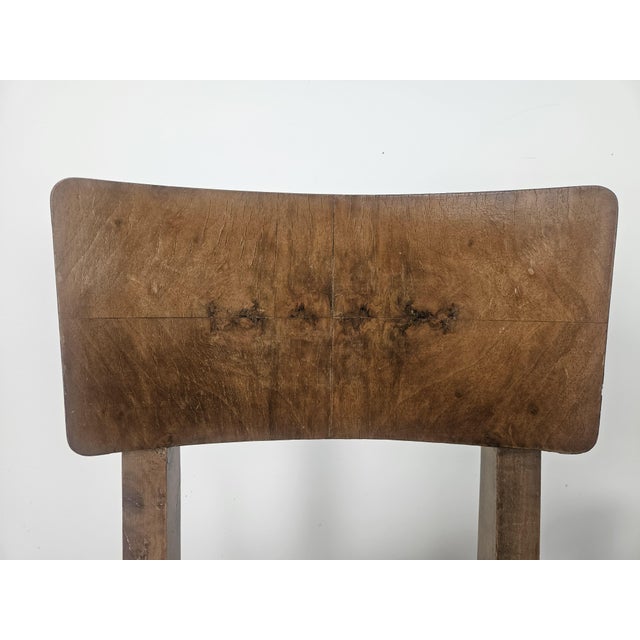 1940s Art Deco Chairs with Stool, 1940, Set of 3 For Sale - Image 5 of 15