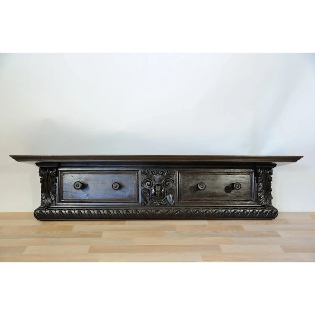 Antique Hat Hooks with Shelf For Sale - Image 6 of 6