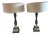 Mid Century Dimmable Lamps With Drum Shades - a Pair For Sale