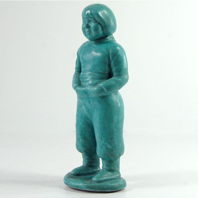 Mid-Century Modern Danish Figure of Greenlander Boy, 1960s For Sale - Image 3 of 9