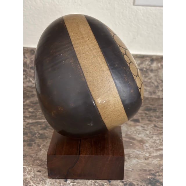 Harrison McIntosh Ceramic Geometric Egg For Sale - Image 10 of 12