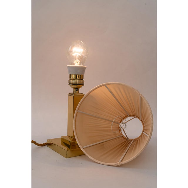 Art Deco Table Lamp with Fabric Shade, Vienna, Austria, 1920s For Sale - Image 15 of 18